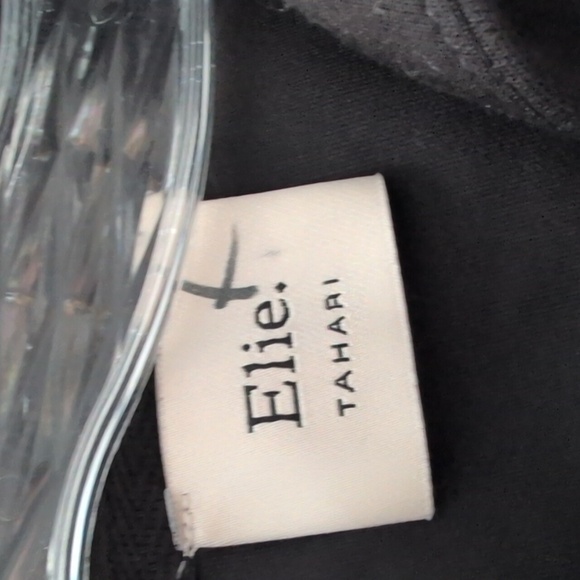 Elie Tahari Full Zip Black Hoodie - Picture 3 of 5